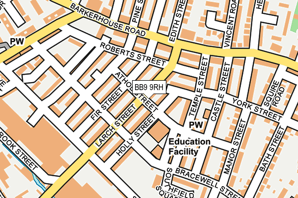 BB9 9RH map - OS OpenMap – Local (Ordnance Survey)
