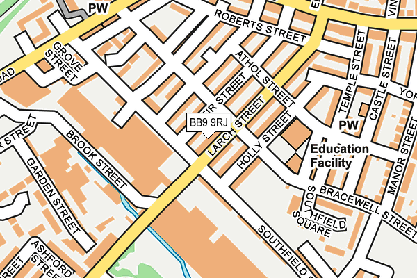 BB9 9RJ map - OS OpenMap – Local (Ordnance Survey)