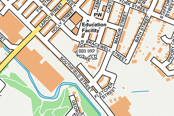 BB9 9RP map - OS OpenMap – Local (Ordnance Survey)