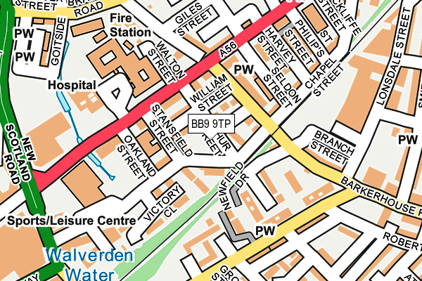 BB9 9TP map - OS OpenMap – Local (Ordnance Survey)