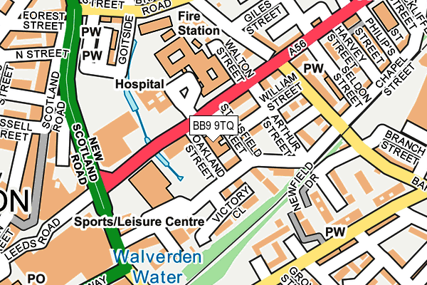 BB9 9TQ map - OS OpenMap – Local (Ordnance Survey)