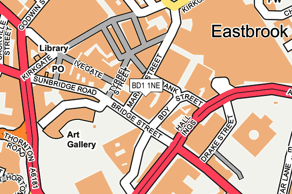 Map of 69 MARKET STREET LIMITED at local scale