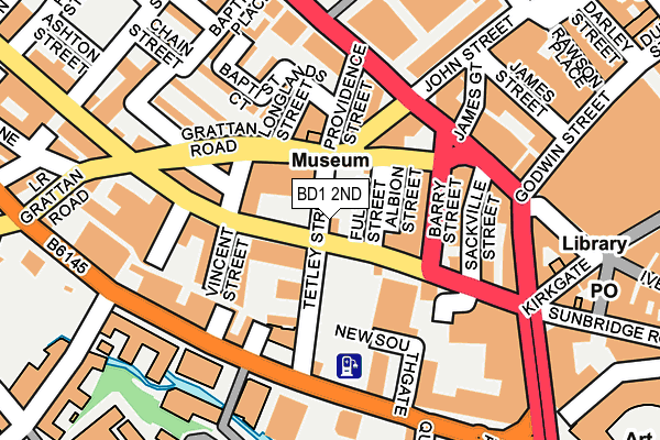 BD1 2ND map - OS OpenMap – Local (Ordnance Survey)