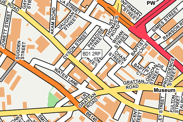 BD1 2RP map - OS OpenMap – Local (Ordnance Survey)