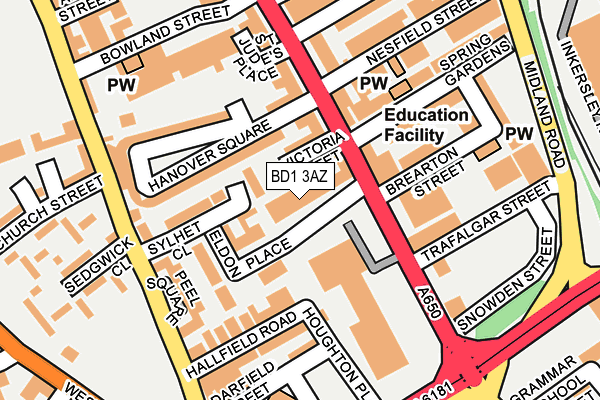 Map of GRANTHAM LAW LTD at local scale
