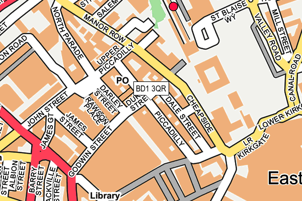 BD1 3QR map - OS OpenMap – Local (Ordnance Survey)