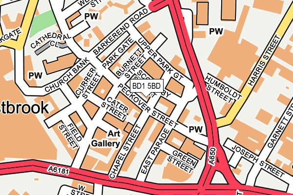 Map of GOLDSMITH BOWERS LTD at local scale