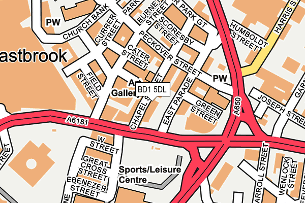 Map of E TILES LTD at local scale