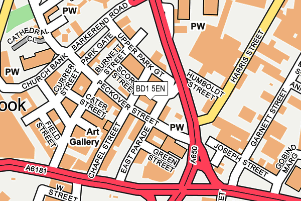 BD1 5EN map - OS OpenMap – Local (Ordnance Survey)