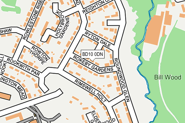 BD10 0DN map - OS OpenMap – Local (Ordnance Survey)