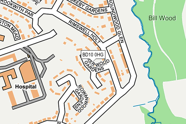 BD10 0HG map - OS OpenMap – Local (Ordnance Survey)