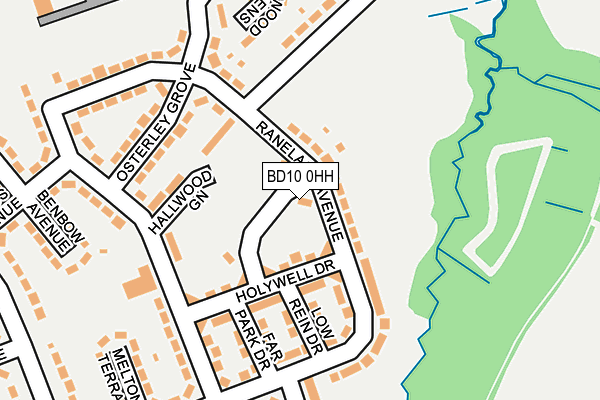 BD10 0HH map - OS OpenMap – Local (Ordnance Survey)