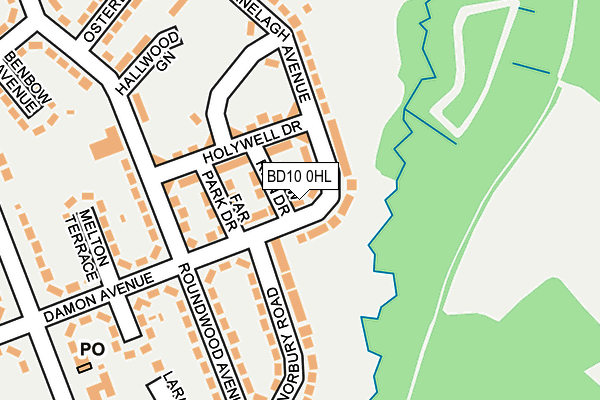 BD10 0HL map - OS OpenMap – Local (Ordnance Survey)