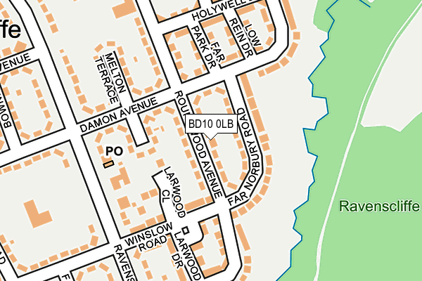 BD10 0LB map - OS OpenMap – Local (Ordnance Survey)