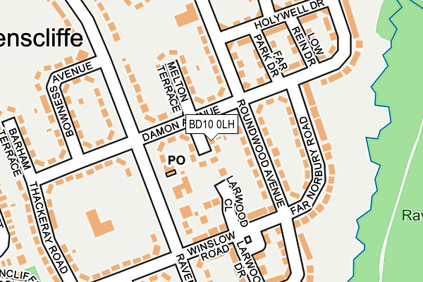 BD10 0LH map - OS OpenMap – Local (Ordnance Survey)