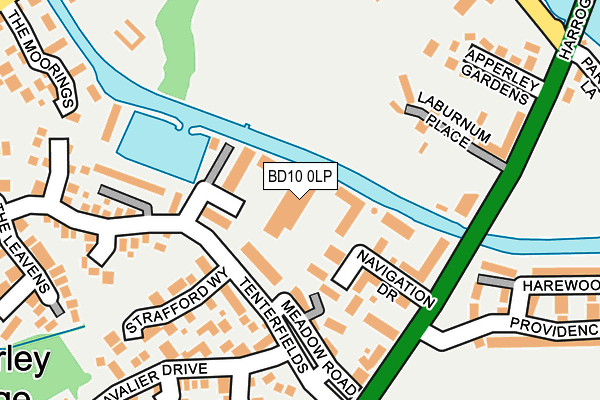 BD10 0LP map - OS OpenMap – Local (Ordnance Survey)
