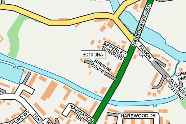 BD10 0NA map - OS OpenMap – Local (Ordnance Survey)