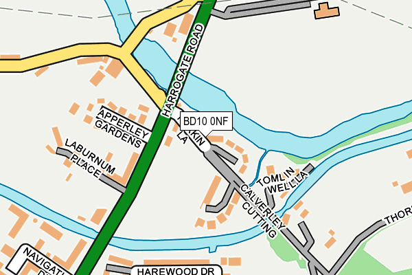 BD10 0NF map - OS OpenMap – Local (Ordnance Survey)