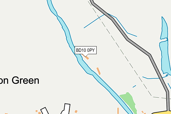 BD10 0PY map - OS OpenMap – Local (Ordnance Survey)