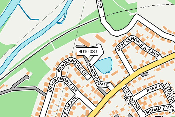 BD10 0SJ map - OS OpenMap – Local (Ordnance Survey)