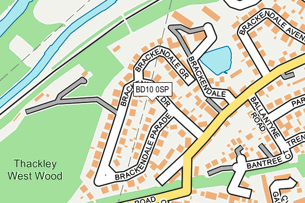 BD10 0SP map - OS OpenMap – Local (Ordnance Survey)