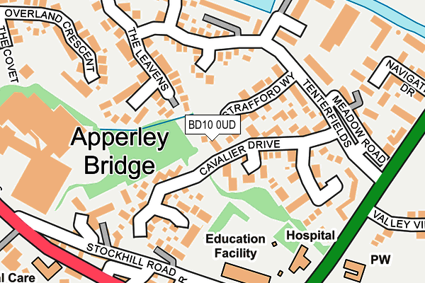 BD10 0UD map - OS OpenMap – Local (Ordnance Survey)