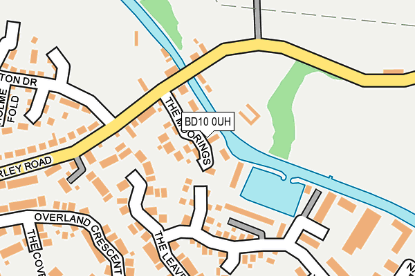 BD10 0UH map - OS OpenMap – Local (Ordnance Survey)