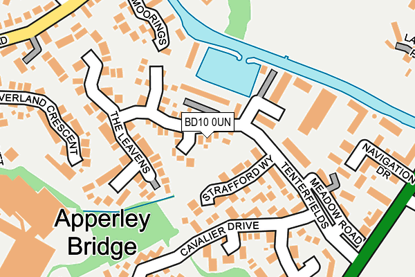 BD10 0UN map - OS OpenMap – Local (Ordnance Survey)