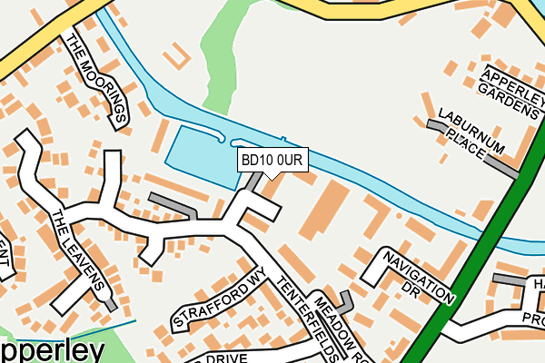 BD10 0UR map - OS OpenMap – Local (Ordnance Survey)