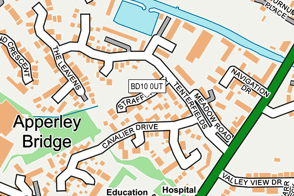 BD10 0UT map - OS OpenMap – Local (Ordnance Survey)