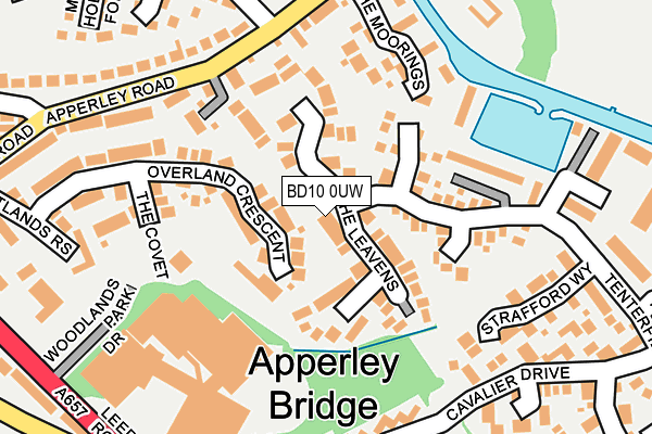 BD10 0UW map - OS OpenMap – Local (Ordnance Survey)