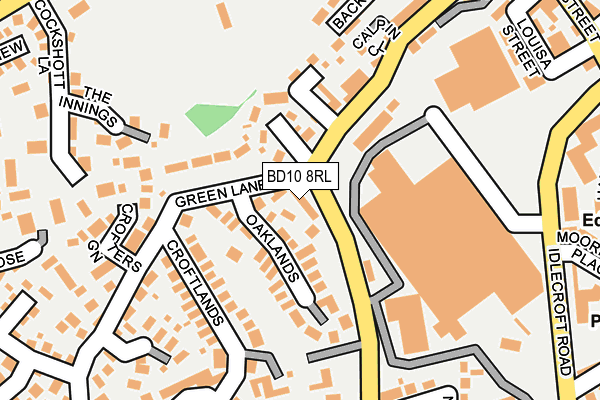 BD10 8RL map - OS OpenMap – Local (Ordnance Survey)