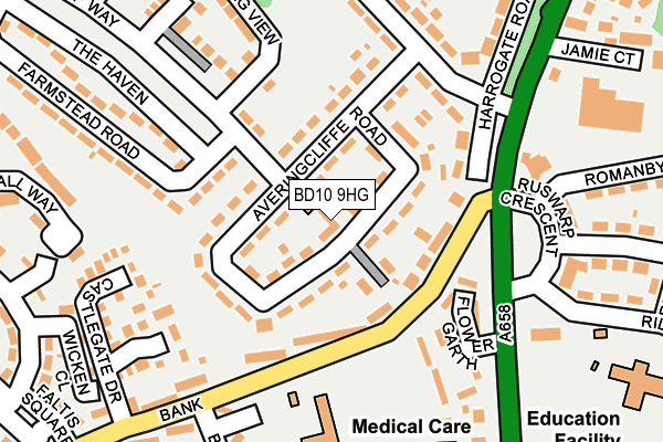 BD10 9HG map - OS OpenMap – Local (Ordnance Survey)