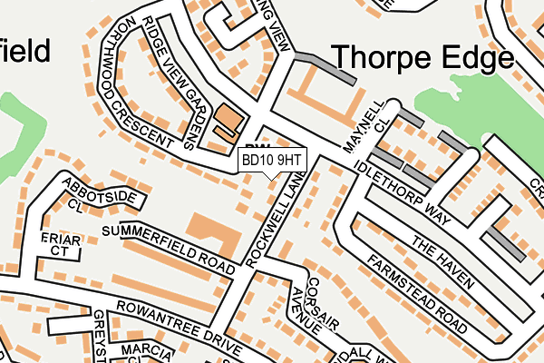 BD10 9HT map - OS OpenMap – Local (Ordnance Survey)