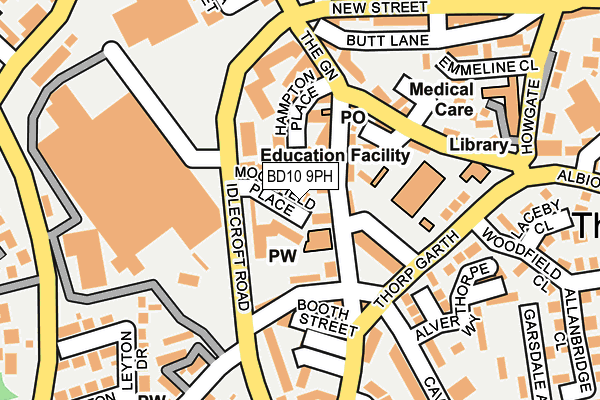 BD10 9PH map - OS OpenMap – Local (Ordnance Survey)