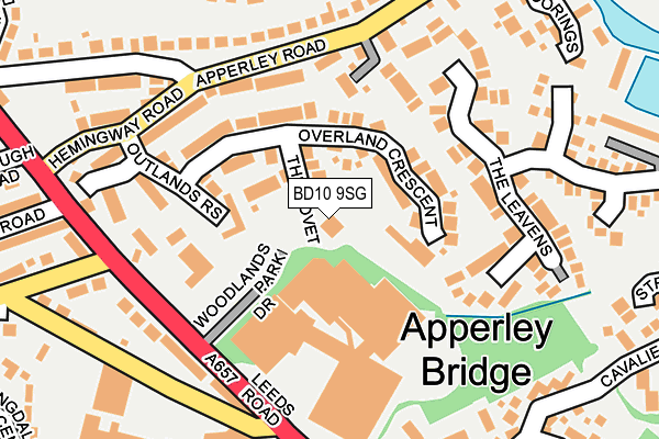 BD10 9SG map - OS OpenMap – Local (Ordnance Survey)