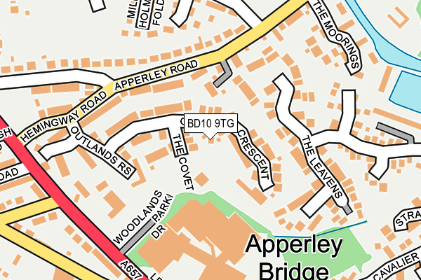 BD10 9TG map - OS OpenMap – Local (Ordnance Survey)
