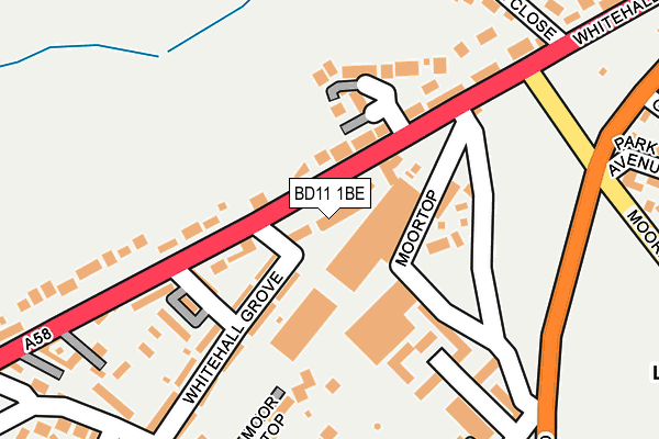 BD11 1BE map - OS OpenMap – Local (Ordnance Survey)