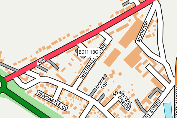 BD11 1BG map - OS OpenMap – Local (Ordnance Survey)
