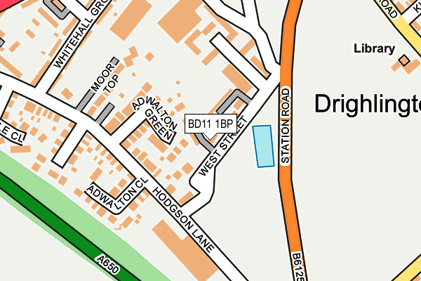 BD11 1BP map - OS OpenMap – Local (Ordnance Survey)