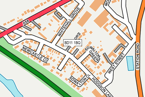 BD11 1BQ map - OS OpenMap – Local (Ordnance Survey)