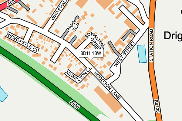 BD11 1BW map - OS OpenMap – Local (Ordnance Survey)