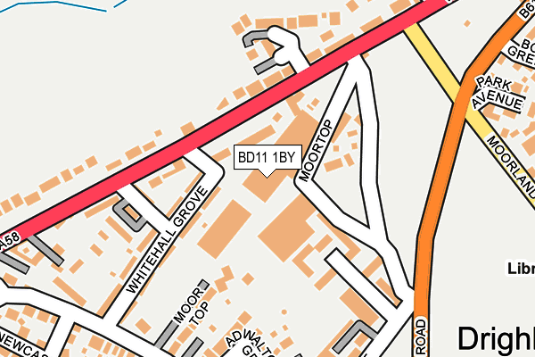 BD11 1BY map - OS OpenMap – Local (Ordnance Survey)