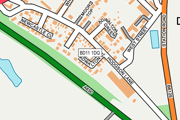 BD11 1DQ map - OS OpenMap – Local (Ordnance Survey)