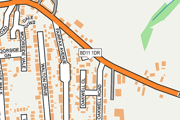 BD11 1DR map - OS OpenMap – Local (Ordnance Survey)