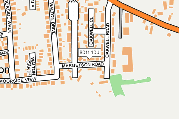 BD11 1DU map - OS OpenMap – Local (Ordnance Survey)