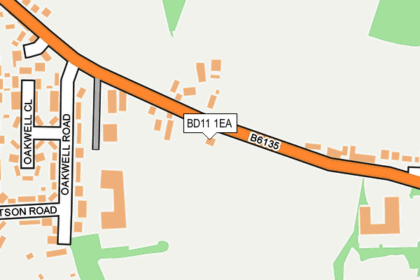 BD11 1EA map - OS OpenMap – Local (Ordnance Survey)