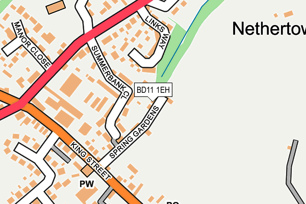 BD11 1EH map - OS OpenMap – Local (Ordnance Survey)