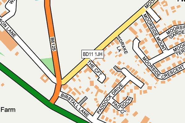 BD11 1JH map - OS OpenMap – Local (Ordnance Survey)