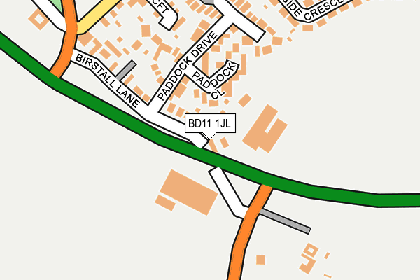 BD11 1JL map - OS OpenMap – Local (Ordnance Survey)